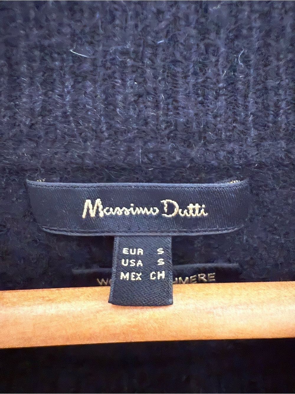Massimo Dutti Wool Cashmere Black Sweater Dress Size Small - Picture 3 of 10